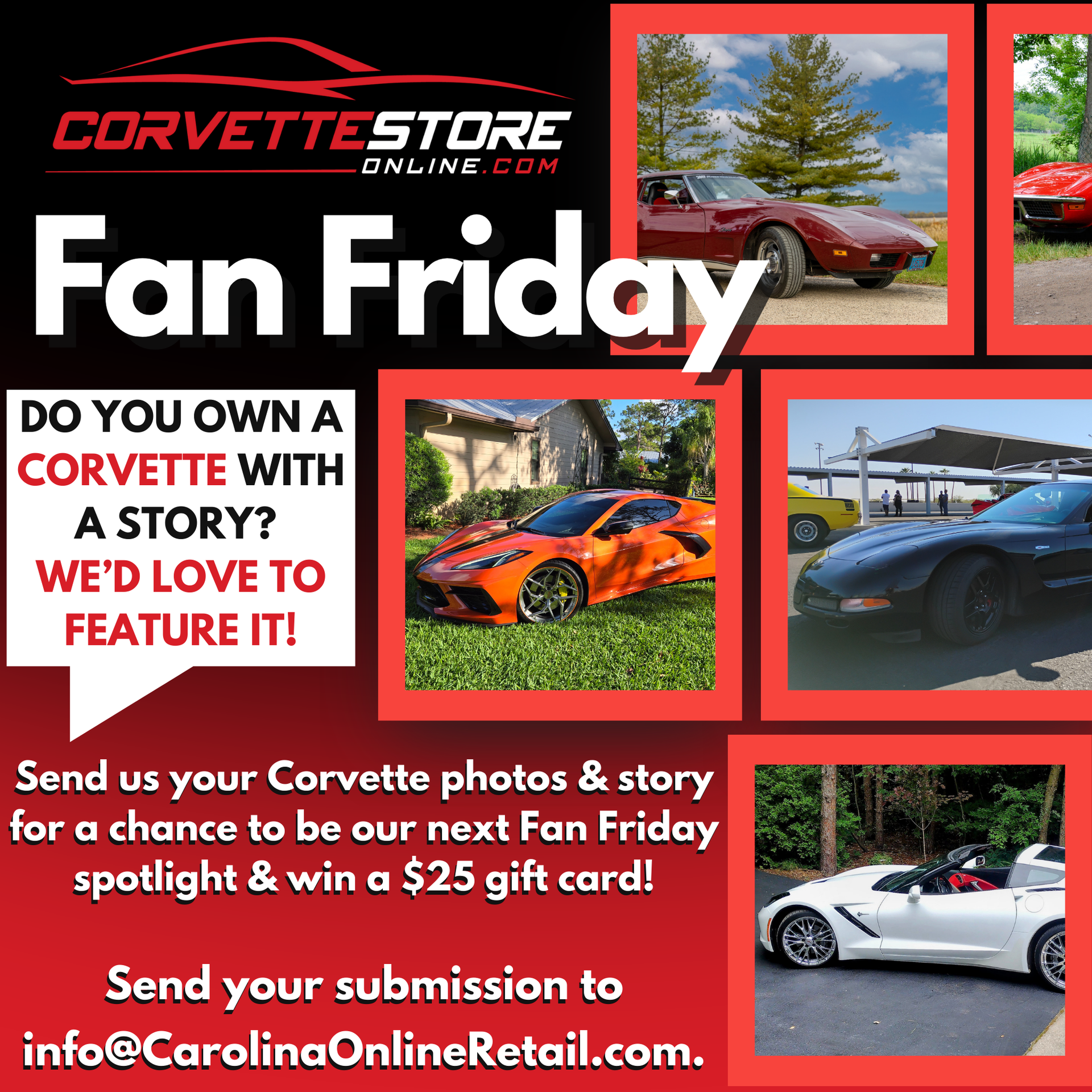 🚗🔥 CorvetteStoreOnline.com Fan Friday Spotlight – Could You Be Next? 🔥🚗