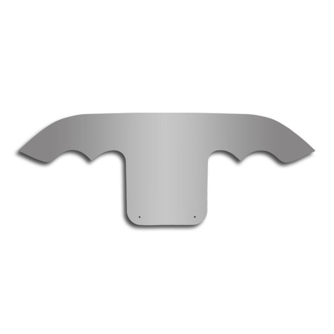 C5 Corvette Exhaust Filler Panel for Stock Exhaust - Polished Stainless Steel | 1997-2004