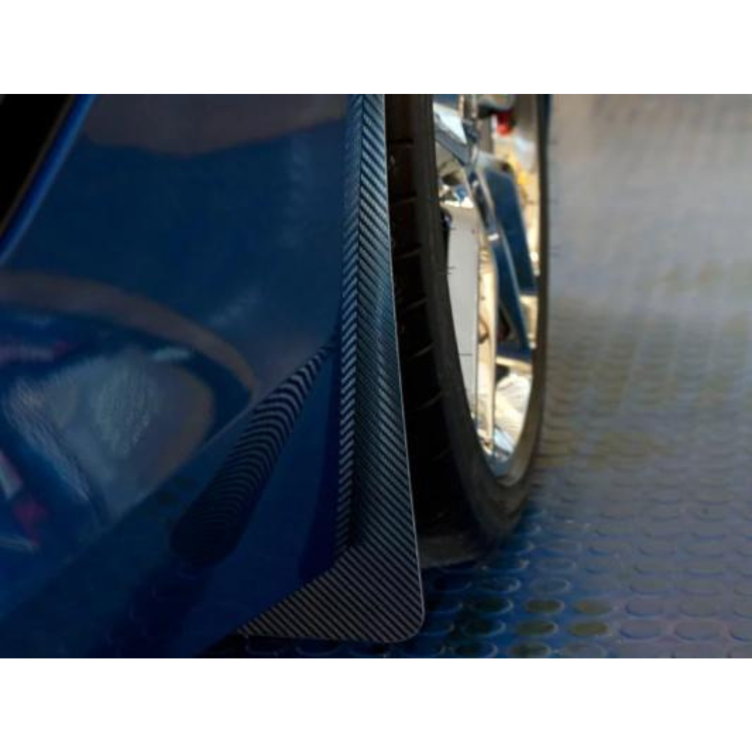 C7 Corvette Z06 4Pc Carbon Fiber Wrapped Mud Guards