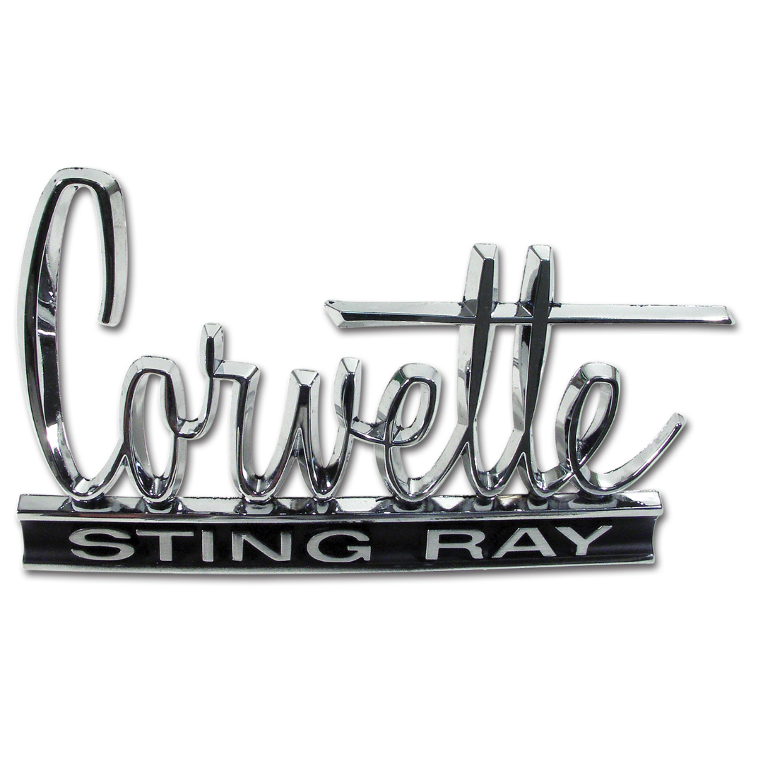 1966-1967 Corvette Emblem Stingray - 66 Front & 66-67 Rear - CA