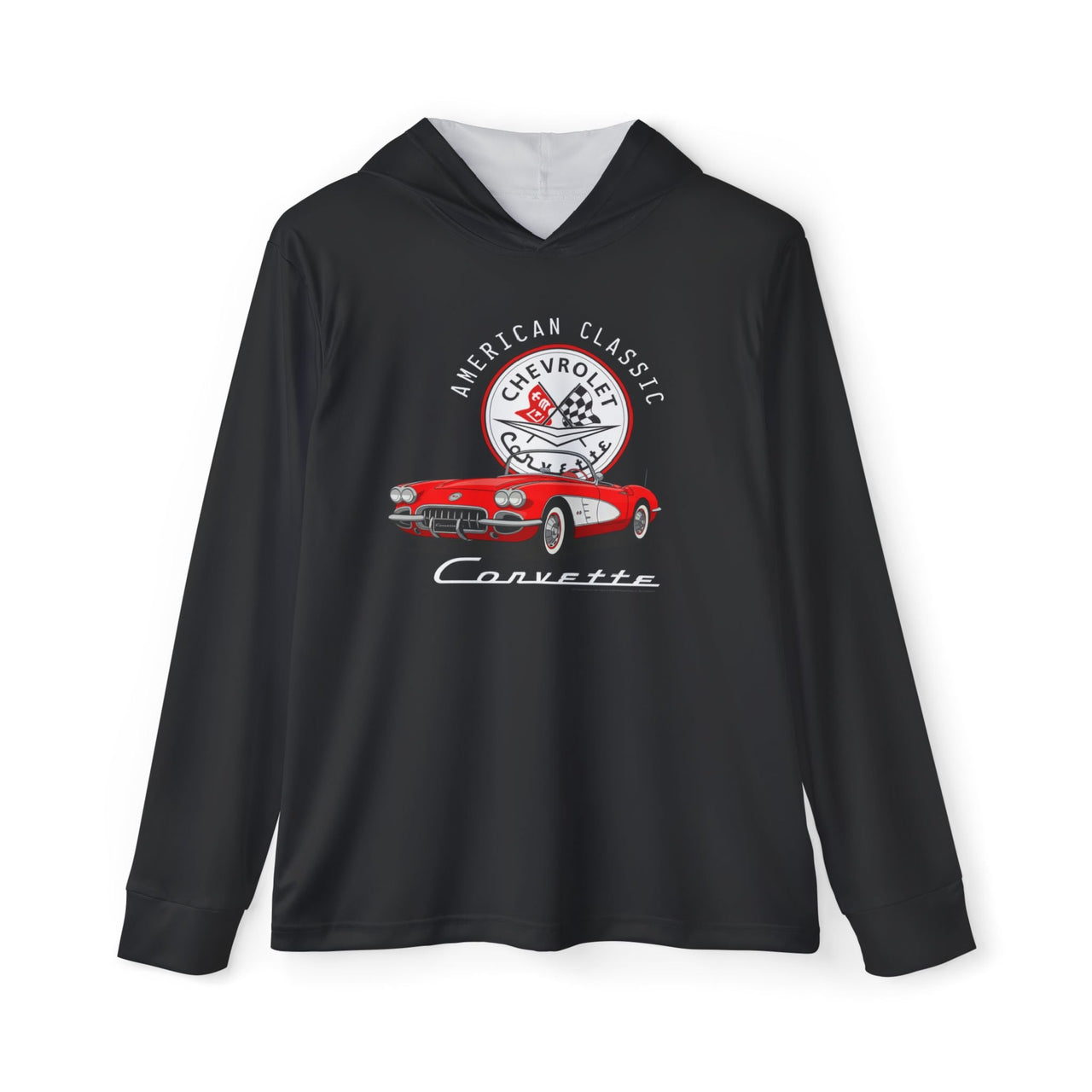 C1 Corvette American Classic Emblem Hooded Performance Shirt