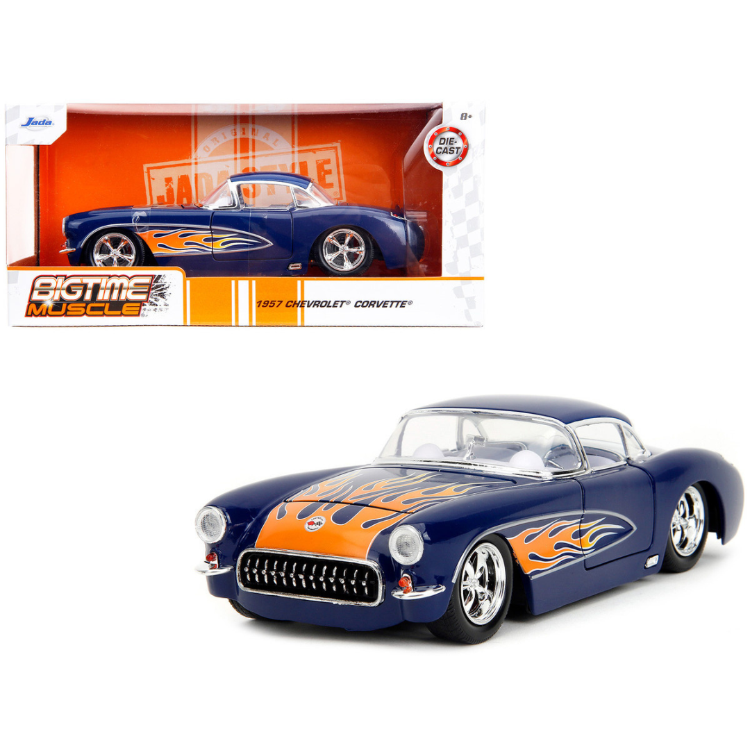 1957 Chevrolet Corvette "Bigtime Muscle" Series 1/24 Diecast Model Car