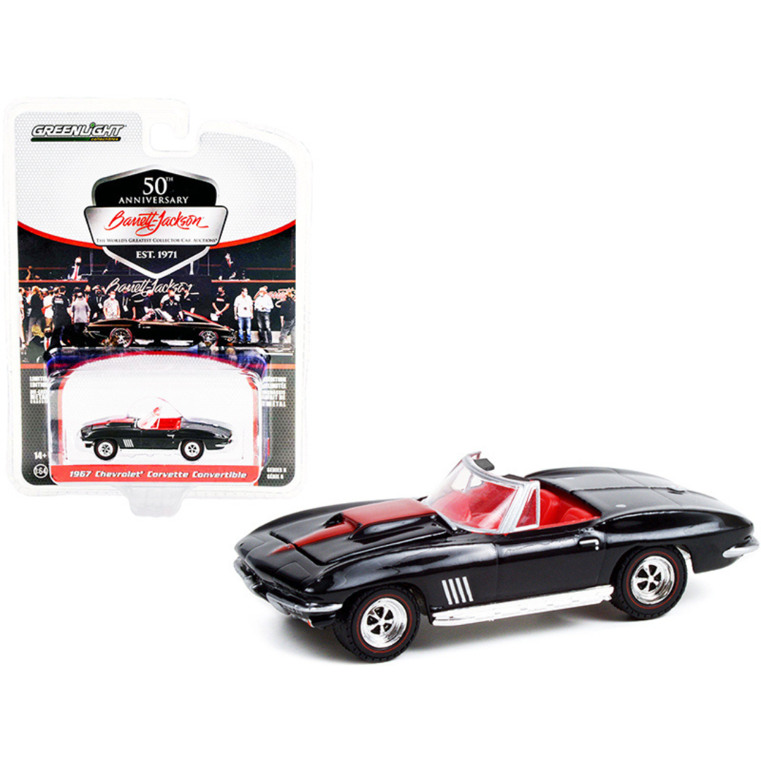 Greenlight 13567 コレクタブルミニチュアカー ブラック/レッド Corvette C2 Barrett Jackson Edition Diecast | Corvette Store Online