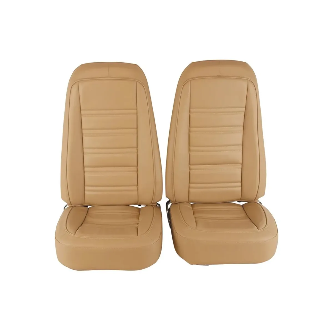 C3 1978 Corvette Mounted Seats Doeskin Leather Vinyl - CA