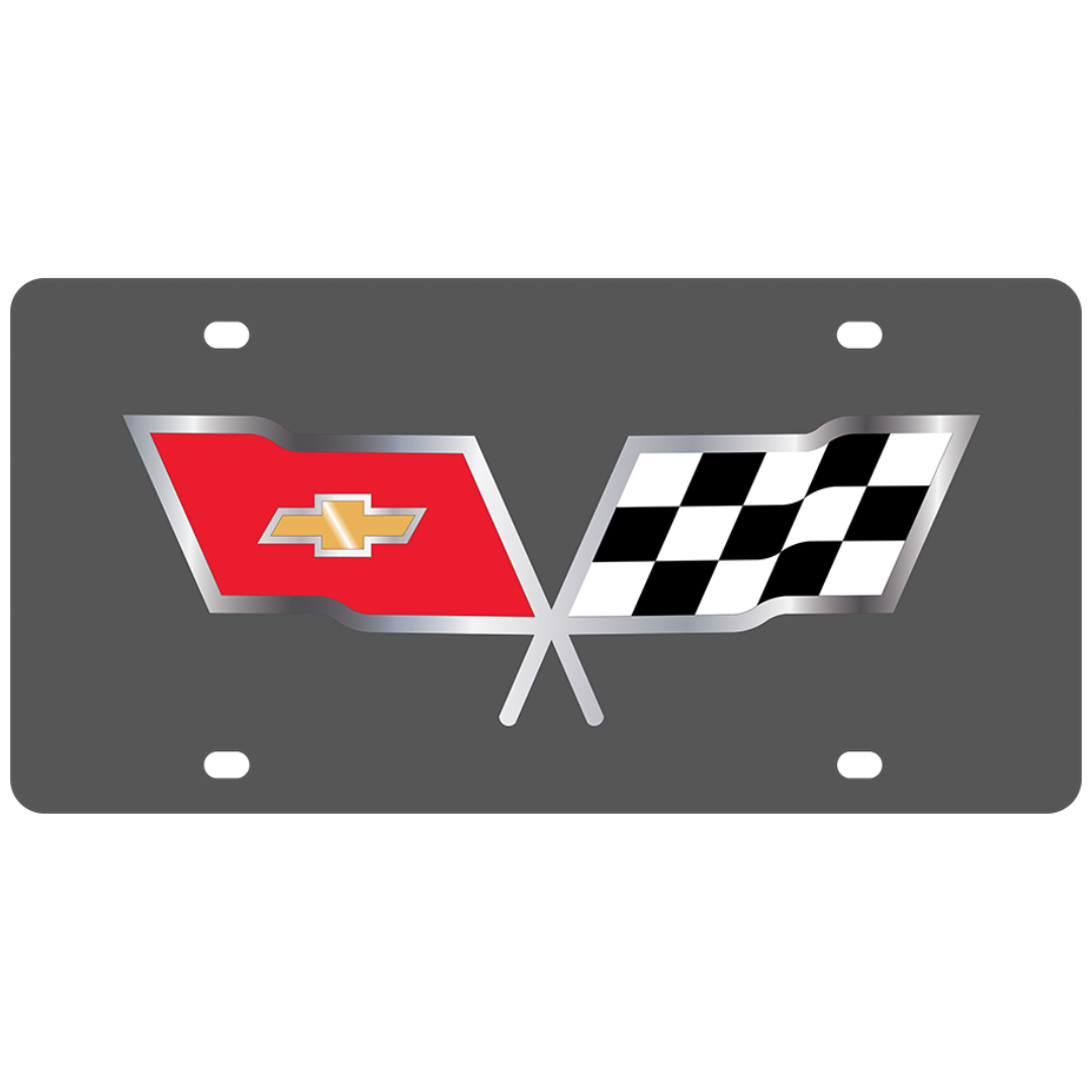 Chevrolet Corvette C3 Carbon Steel License Plate