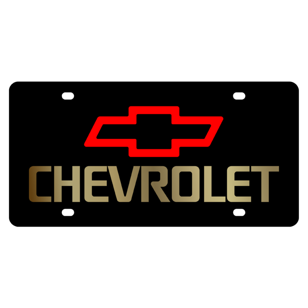 Chevrolet Bowtie Acrylic License Plate