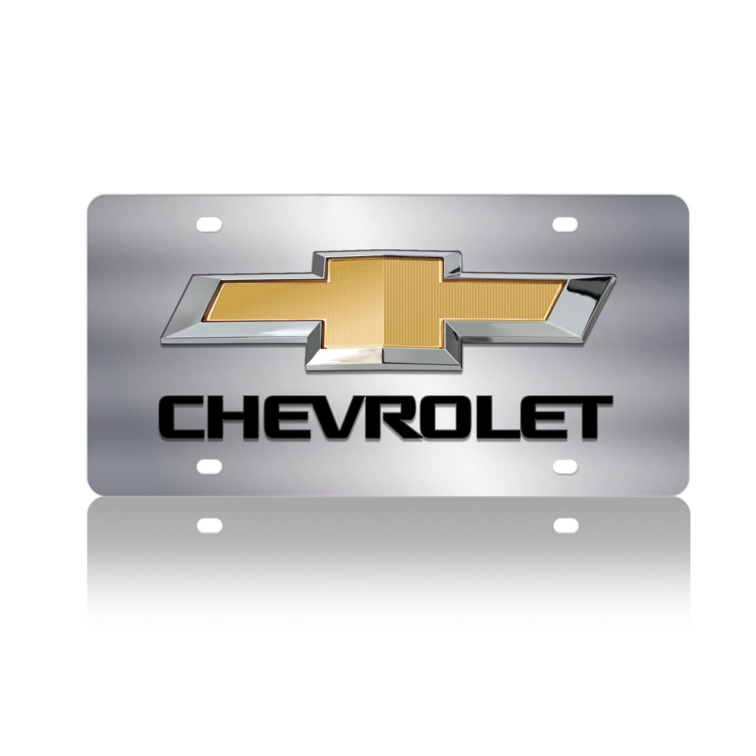 2019 Chevrolet Bowtie Stainless Steel License Plate