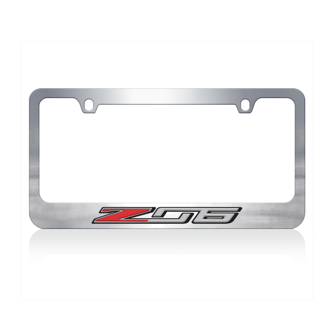Chevrolet Corvette C7 Z06 Chrome License Plate Frame