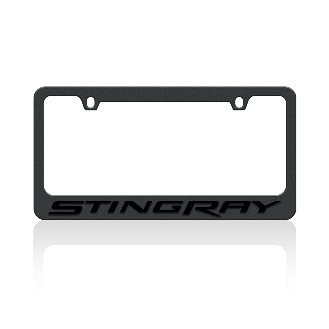 Chevrolet Corvette C7 Stingray Black License Plate Frame