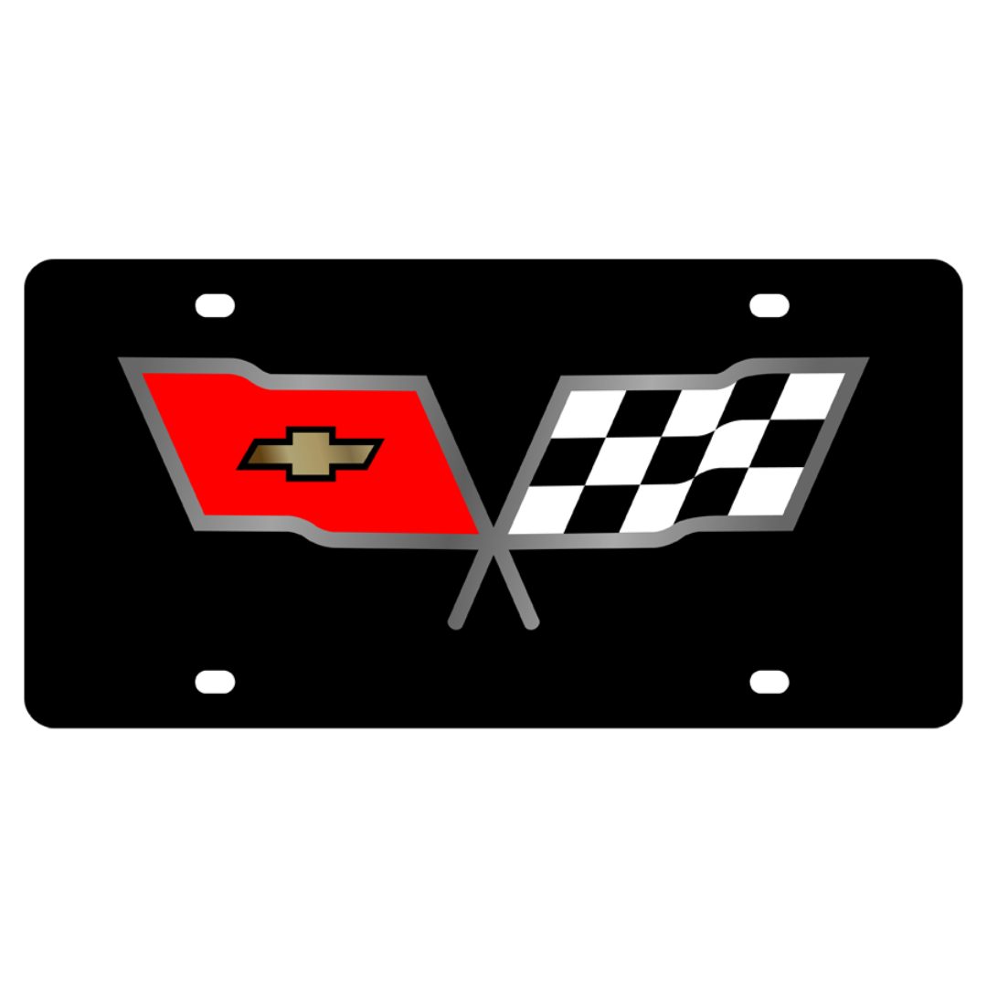 Chevrolet Corvette C3 Acrylic License Plate