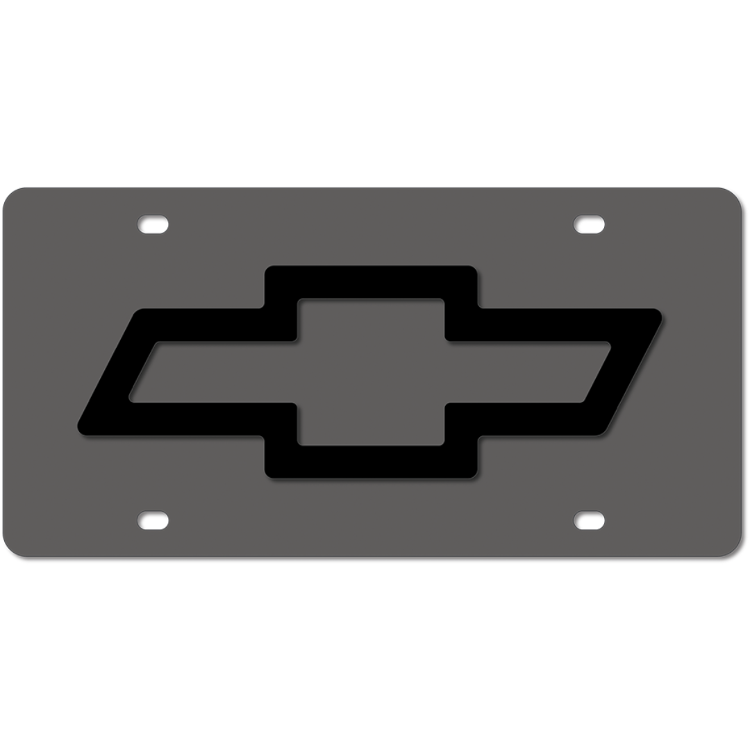 Chevrolet Bowtie Carbon Steel License Plate