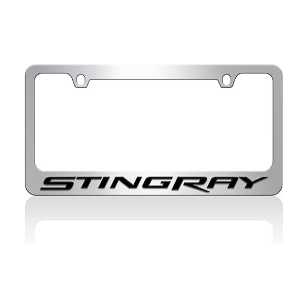 Chevrolet Corvette C7 Stingray Chrome License Plate Frame