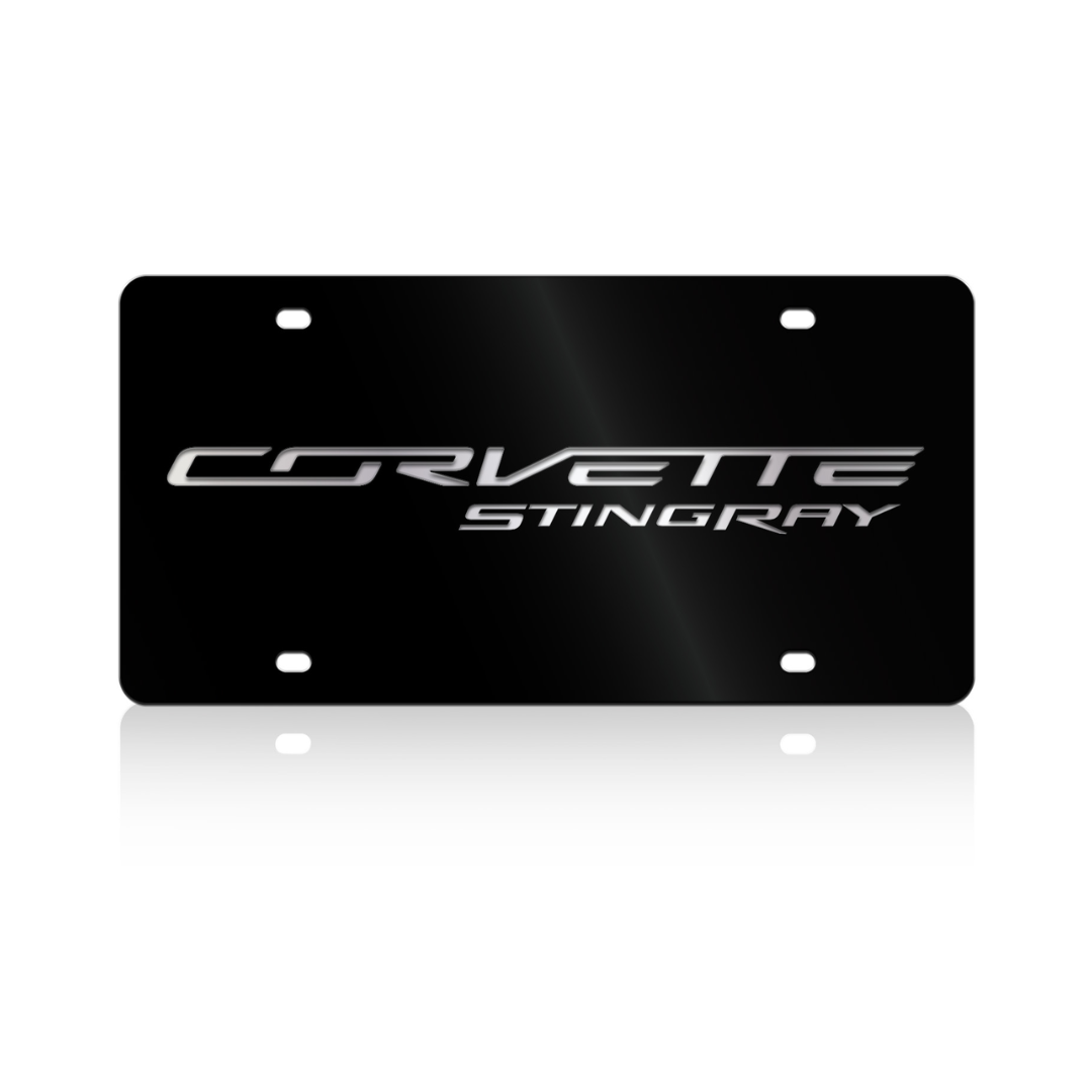 Chevrolet Corvette C7 Stingray Acrylic License Plate