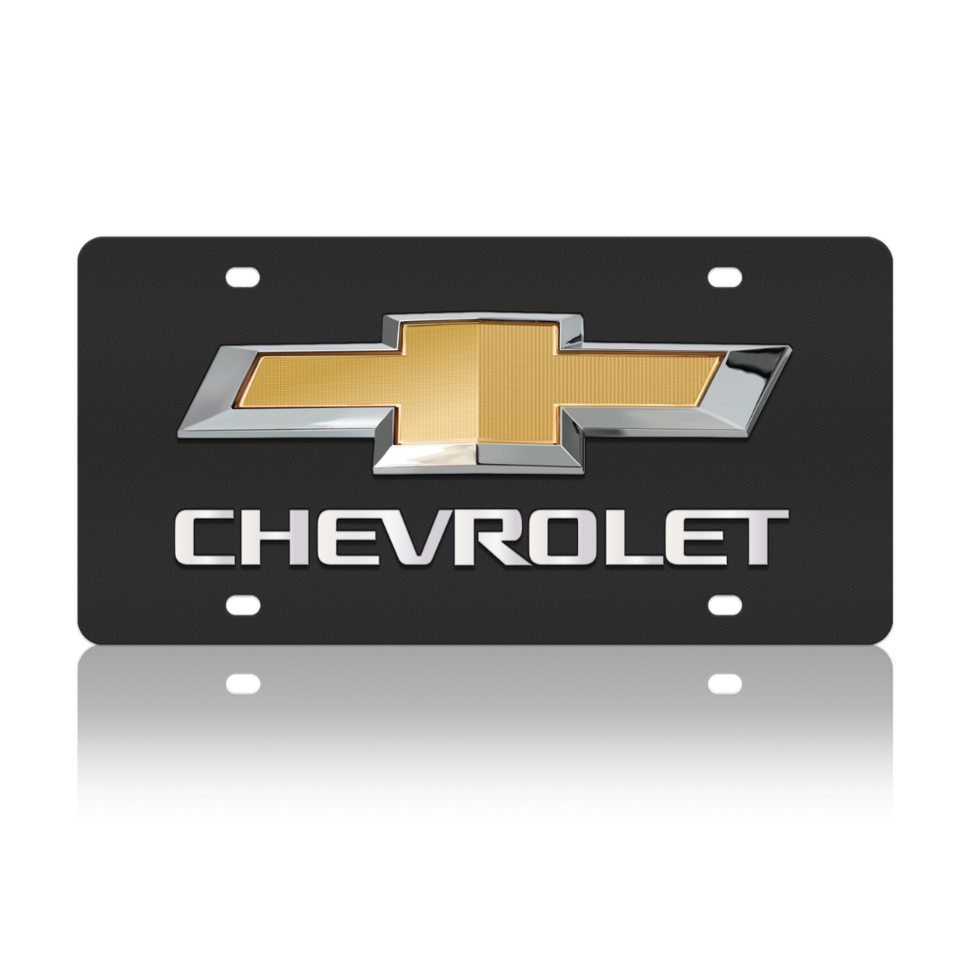 2019 Chevrolet Bowtie Carbon Steel License Plate