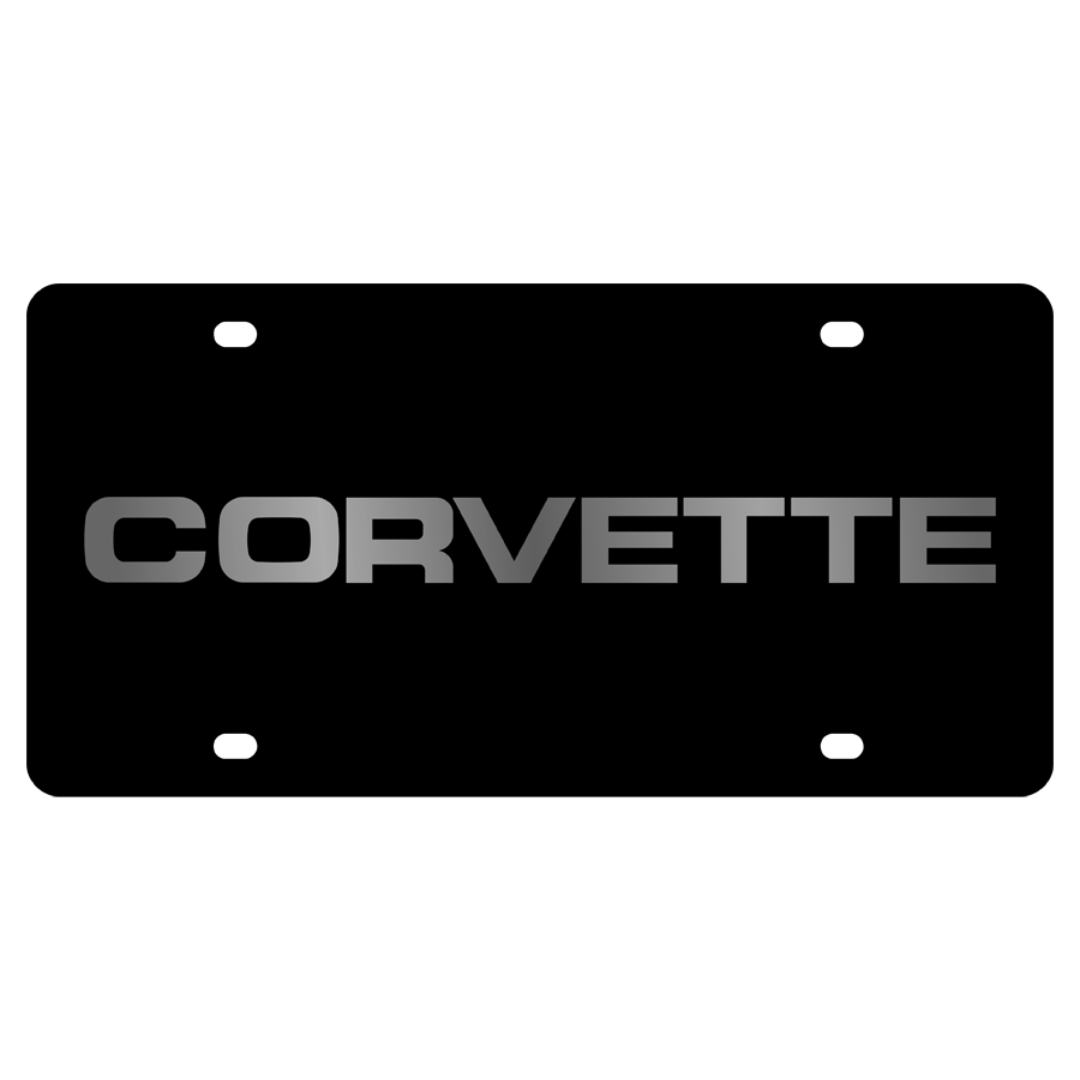 Chevrolet Corvette Acrylic License Plate