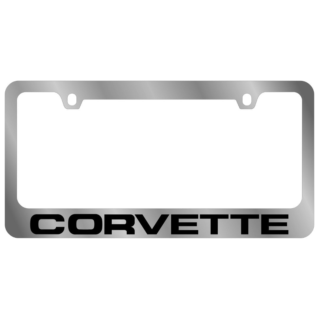 Chevrolet Corvette C4 Chrome License Plate Frame