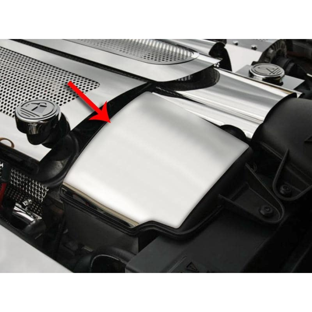 C6 Corvette LS3 Air Capacitor Cover - 2008-2013 Polished Stainless Steel