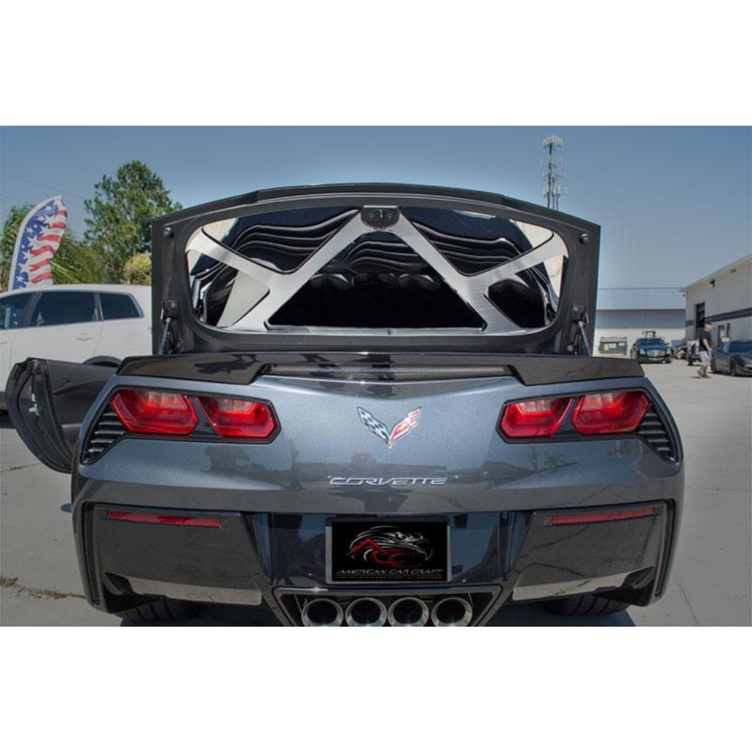 2014-2019 C7 Corvette Convertible Trunk Lid Trim Kit - Stainless Steel