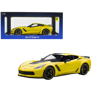 2016 Corvette C7 Z06 C7R Edition Racing Yellow 1/18 Model Car by Autoart