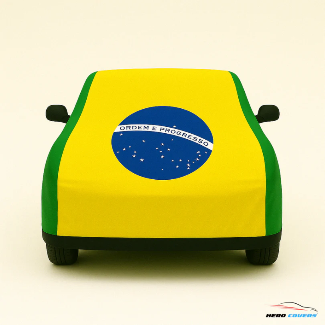 1968-1983 C3 Corvette Brazil Flag Car Cover