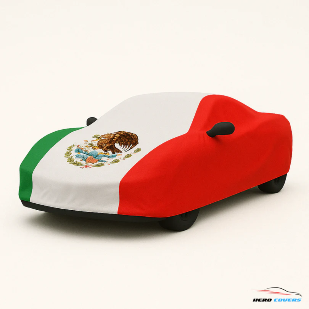 2020-2025 C8 Corvette Mexico Flag Car Cover