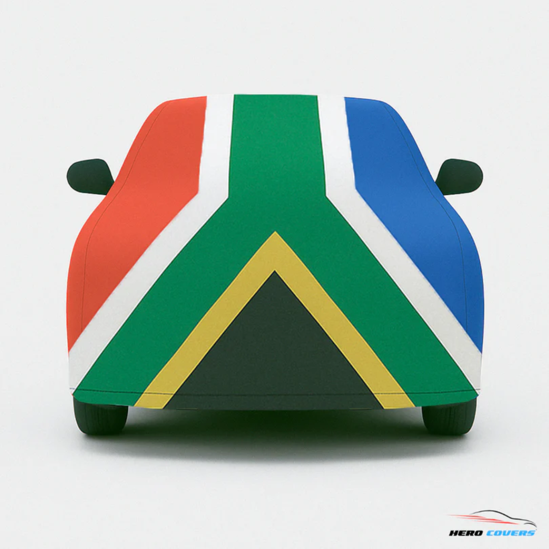 1953-1962 C1 Corvette South Africa Flag Car Cover