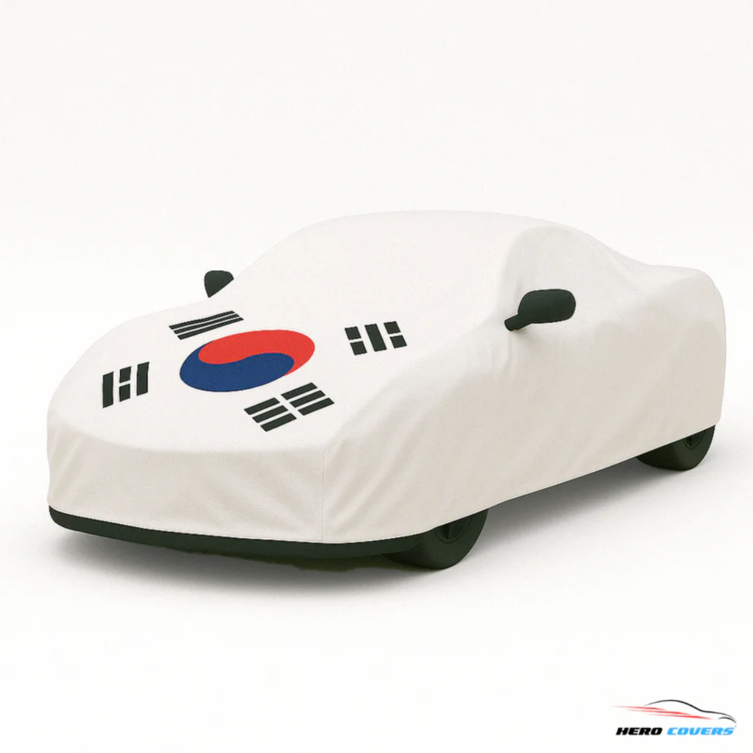 2020-2025 C8 Corvette South Korea Flag Car Cover