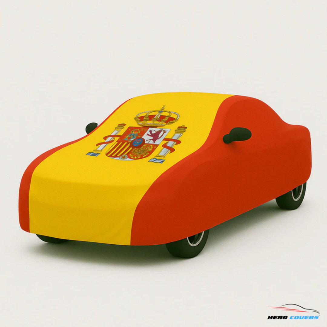 2020-2025 C8 Corvette Spain Flag Car Cover