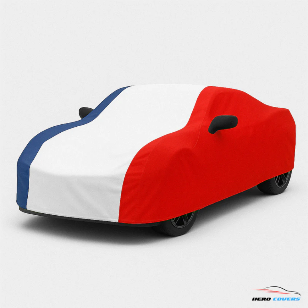 2020-2025 C8 Corvette France Flag Car Cover