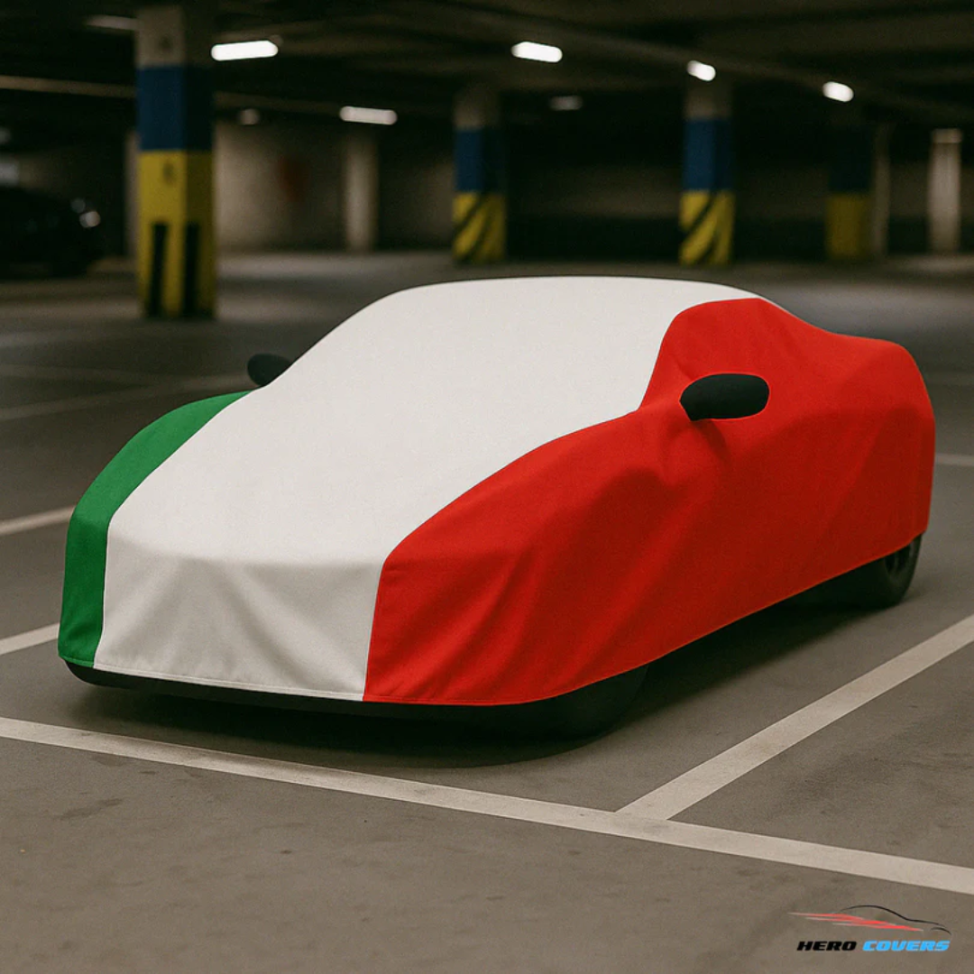 2020-2025 C8 Corvette Italy Flag Car Cover