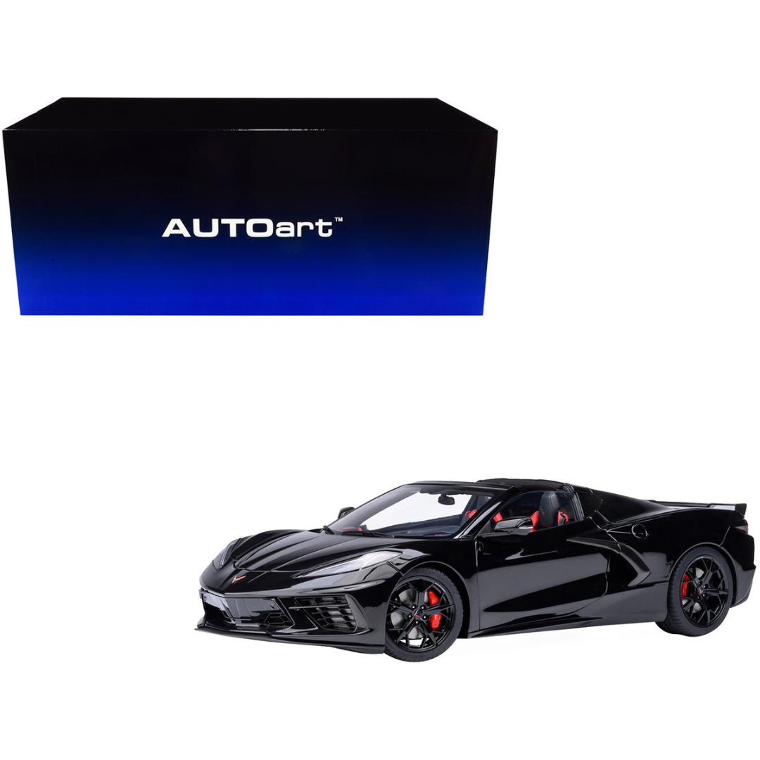 2020 Chevrolet Corvette C8 Stingray Black 1/18 Model Car