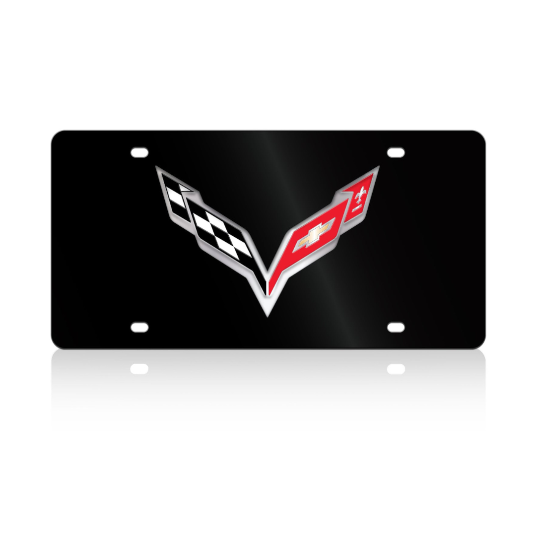 Chevrolet Corvette C7 Acrylic License Plate