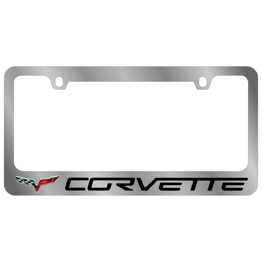 Chevrolet Corvette C6 Chrome License Plate Frame