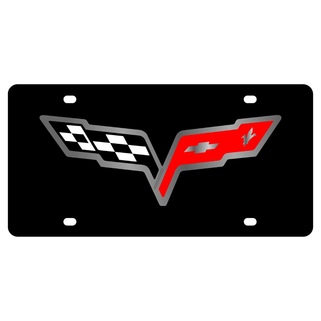 Chevrolet Corvette C6 Acrylic License Plate
