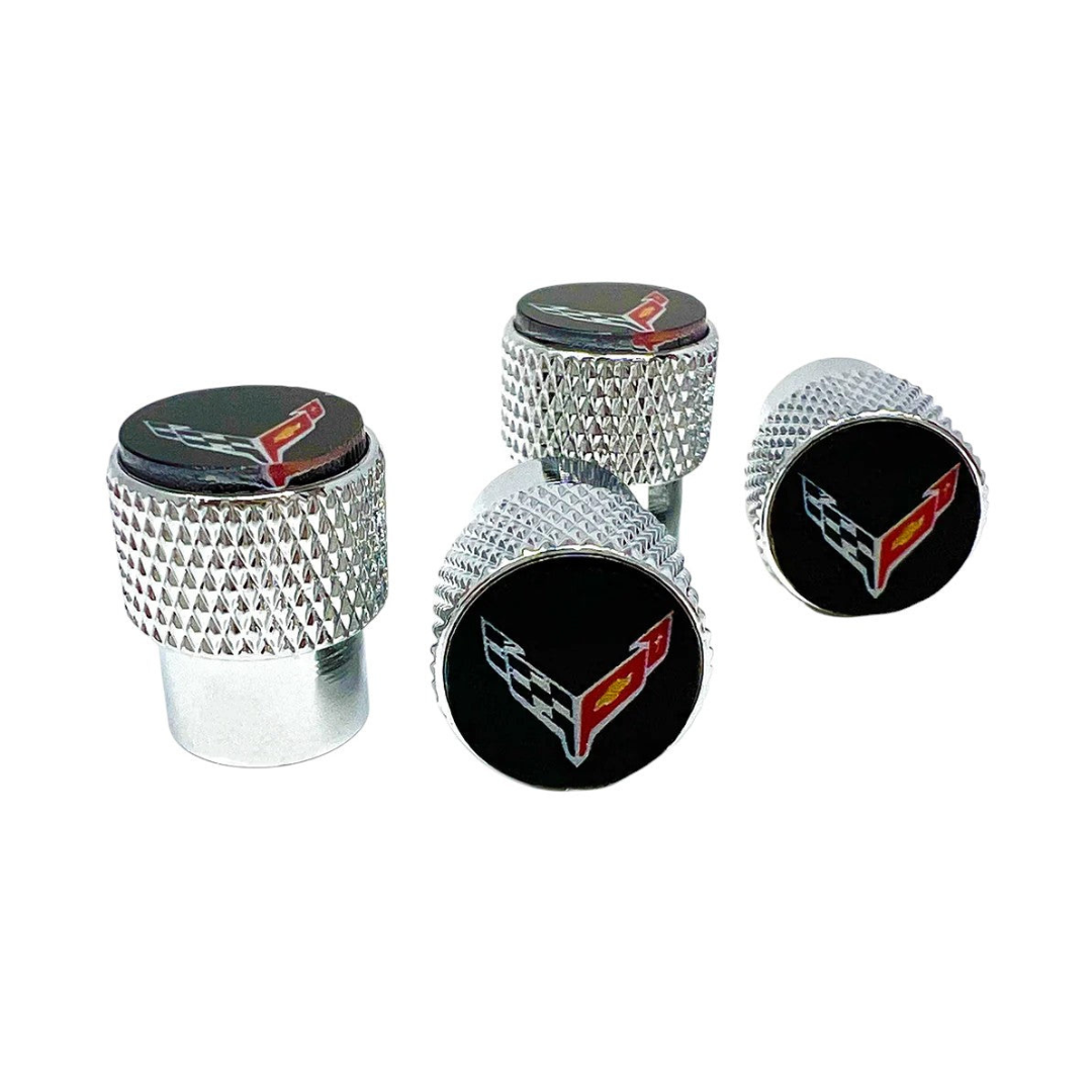 Chevrolet Corvette C8 Knurled Valve Stem Caps