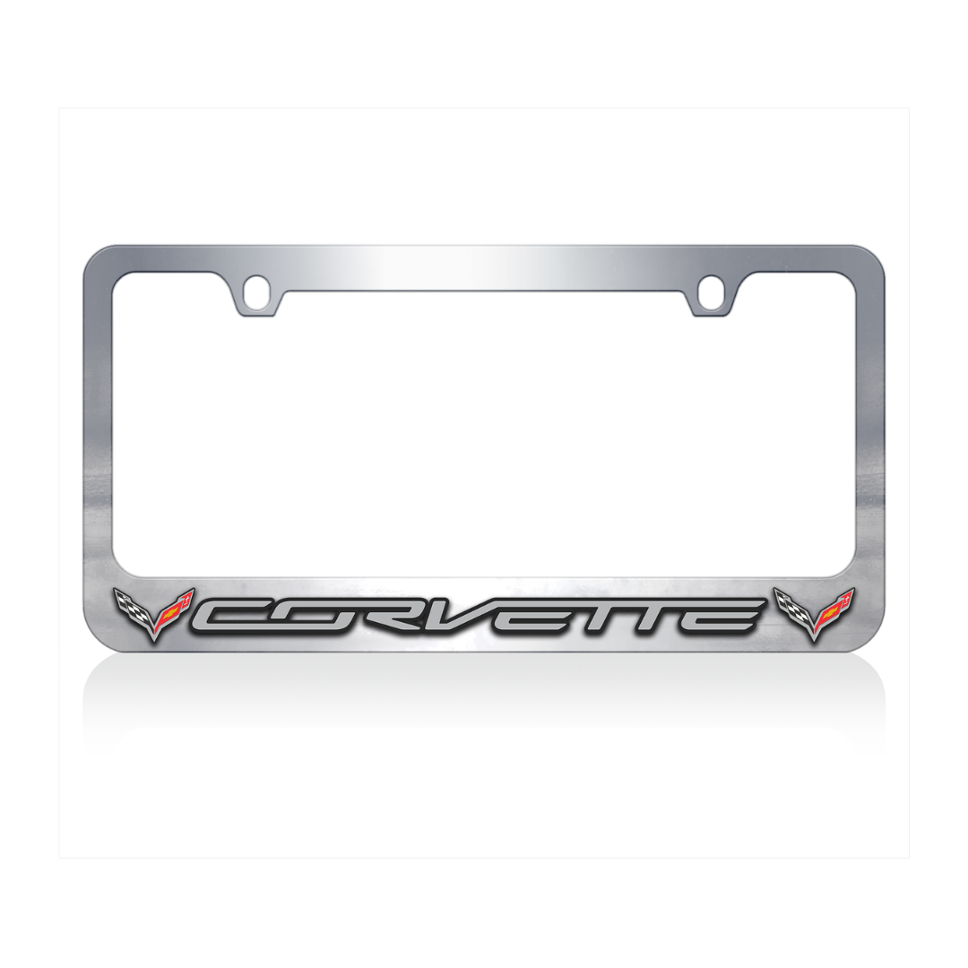Chevrolet Corvette C7 Chrome License Plate Frame