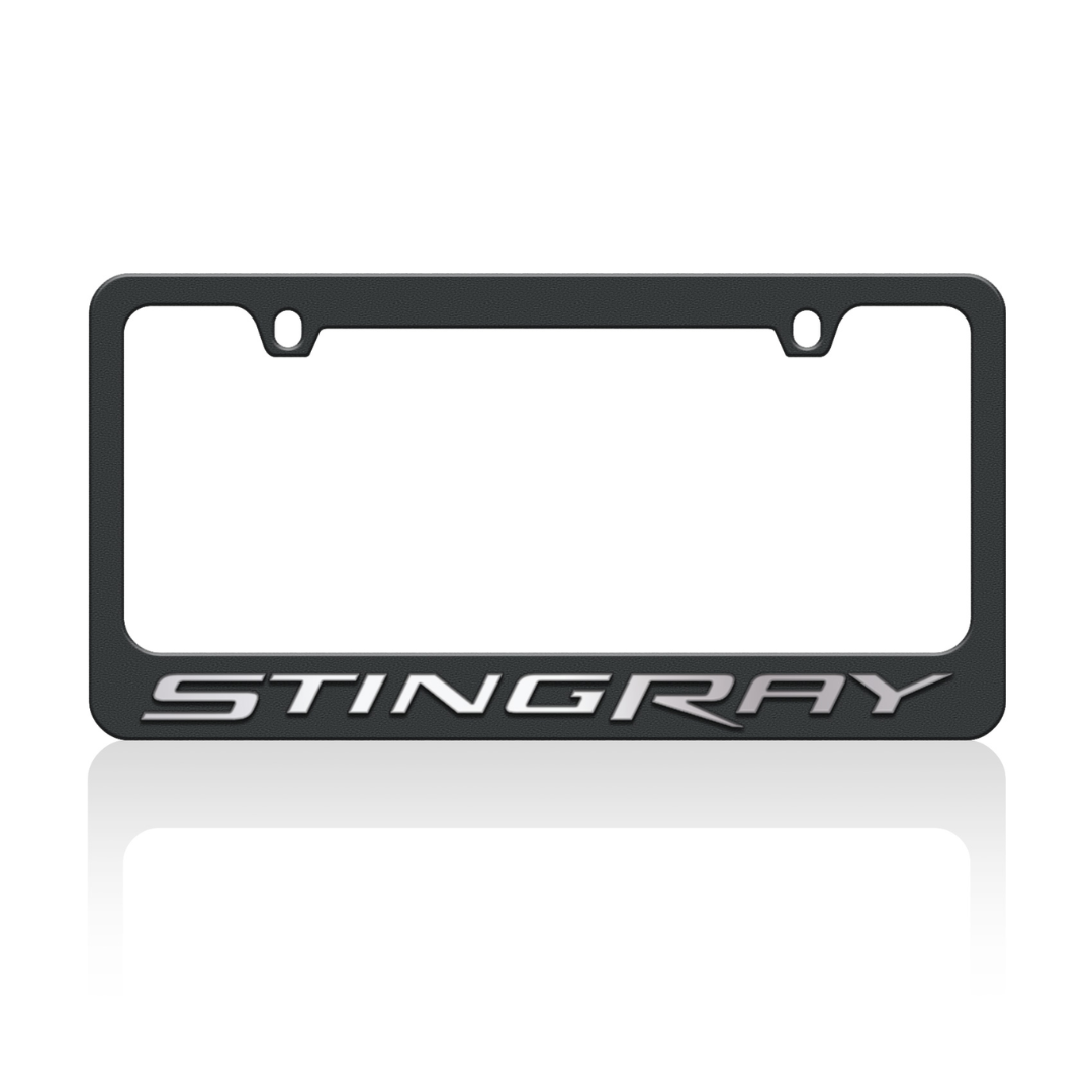 Chevrolet Corvette C7 Stingray Black License Plate Frame