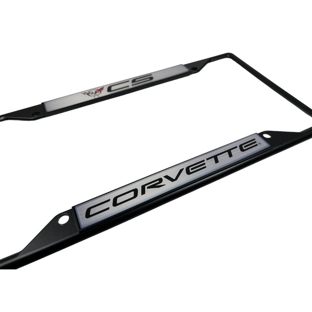 Chevrolet Corvette C5 Black License Plate Frame