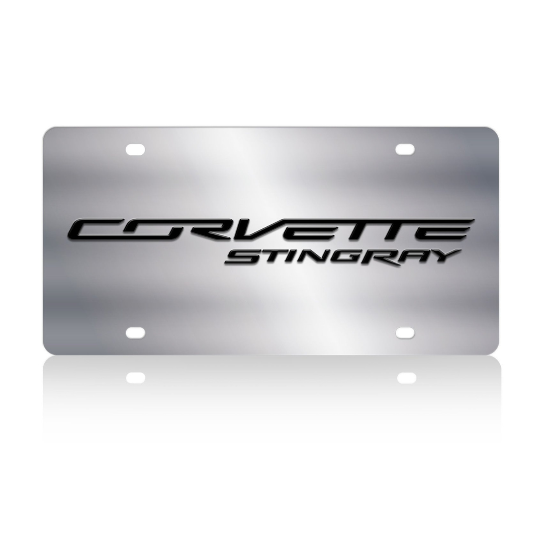 Chevrolet Corvette C7 Stainless Steel License Plate