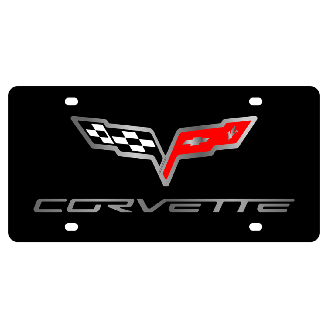Chevrolet Corvette C6 Acrylic License Plate