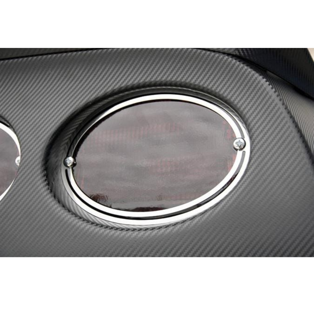 C5 Corvette Taillight Trim Rings | Polished Stainless Steel