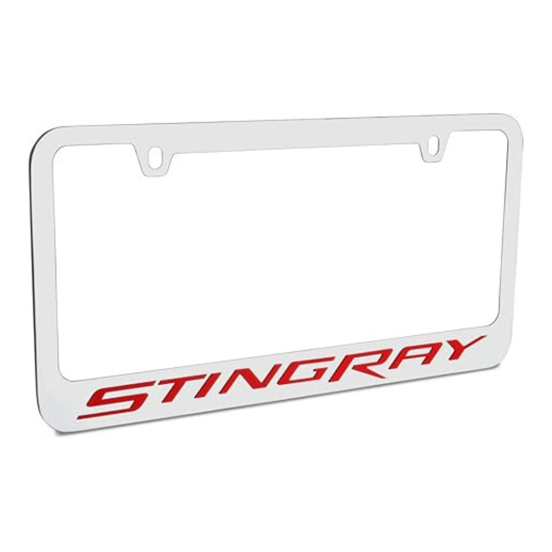 Chevrolet Corvette C7 Stingray Chrome License Plate