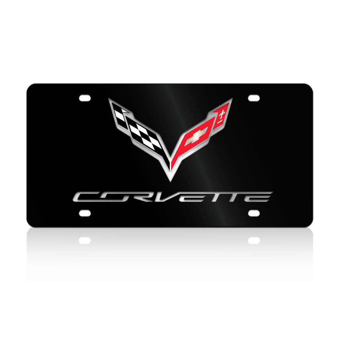 Chevrolet Corvette C7 Acrylic License Plate