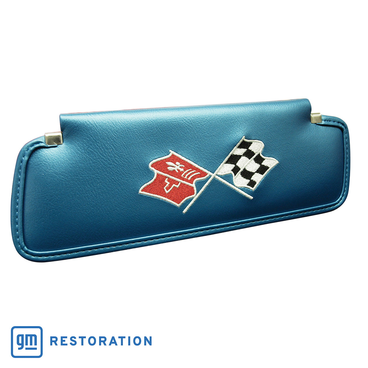 C3 1969-1970 Corvette Sunvisors Madrid Embroidered W/Logo - CA