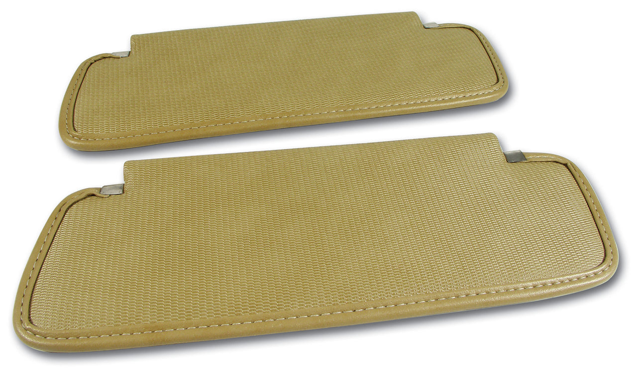 1970-1972 Corvette Sunvisors Light Saddle Comfortweave-408015-Corvette-Store-Online