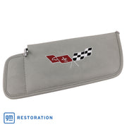 1977-1977 Corvette Sunvisor Smoke Embroidered W/Logo-408767-Corvette-Store-Online