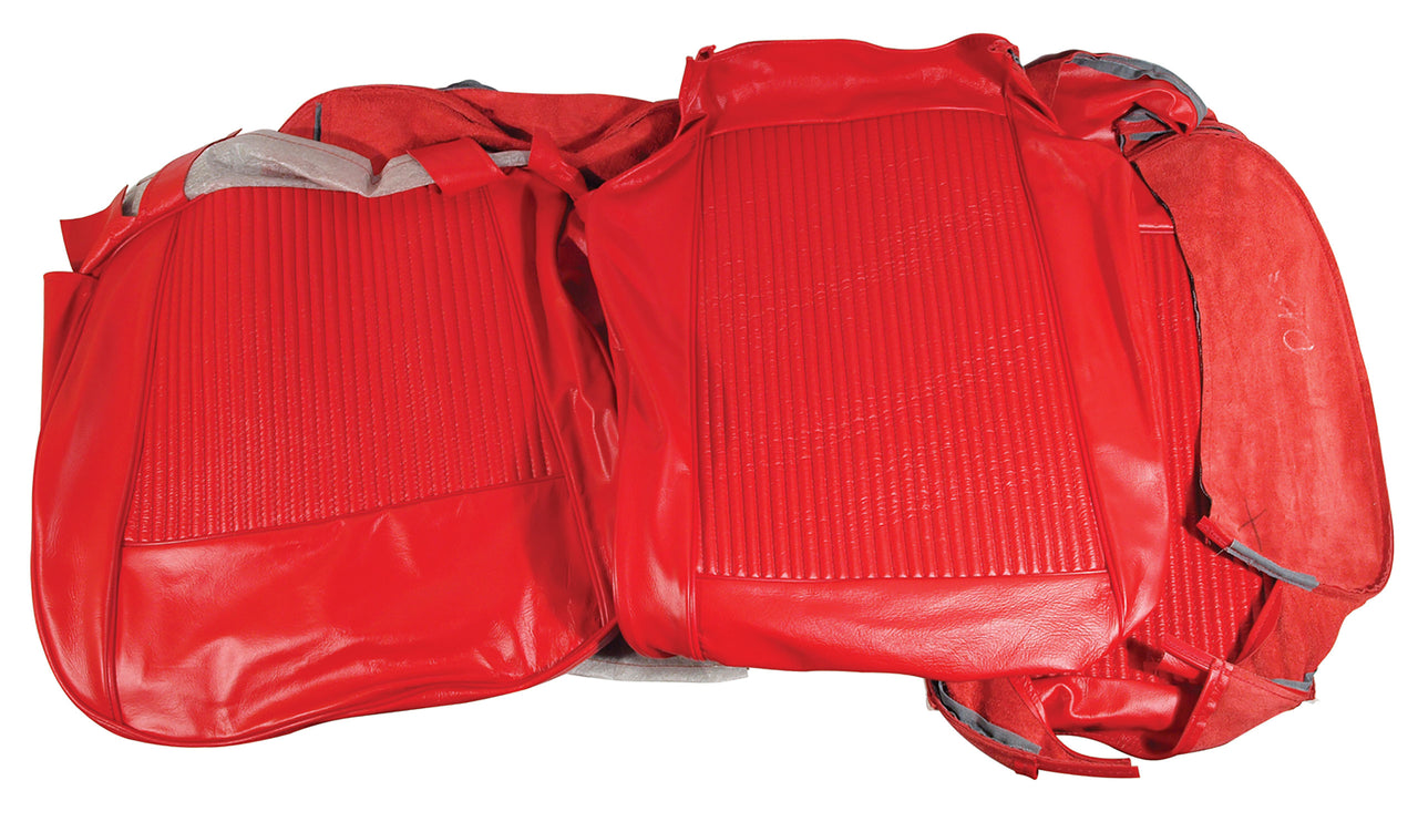 1961-1961 Corvette Leather Seat Covers Red-411935-Corvette-Store-Online