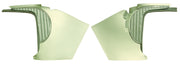 1962-1962 Corvette Deluxe Kick Panels W/Metal Insert & Trim - Fawn-412309-Corvette-Store-Online