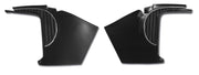 1962-1962 Corvette Deluxe Kick Panels W/Metal Insert & Trim - Black-412320-Corvette-Store-Online