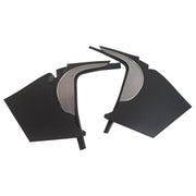 1958-1958 Corvette Deluxe Kick Panels W/Metal Insert & Trim - Charcoal-412604-Corvette-Store-Online